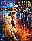 Leonid Afremov LATE RETURN painting